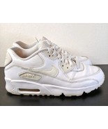NIKE 833412-100 TRIPLE WHITE AIR MAX 90 YOUTH SNEAKERS SIZE US 7Y - £25.59 GBP
