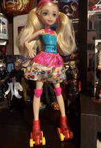 BARBIE 2016 Video Game Hero Light Up Roller Skates Mattel Loose Doll Pigtails - $16.83