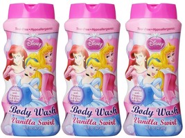 ( Lot 3 ) Disney Princess Body Wash Vanilla Swirl TEAR-FREE 16 Oz Each - £22.15 GBP