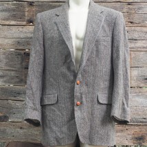 Vintage Chasse Valley pour Hornes Tweed Tricoté Main 100% Laine Blazer H... - $66.96