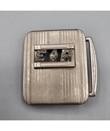 Vintage Swank Belt Buckle EP Initial Marcasite Silver Tone Bronze For 1&quot;... - $24.99
