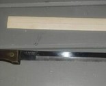 VTG J A BORNSCHAFT Serrated Carving Bread Knife 9&quot; Stainless Blade Wood ... - $7.00