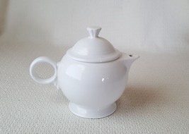 Homer Laughlin FIESTA Pottery White 7 1/4&quot; Tea Pot - $26.72