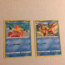 2021 Pokemon Buizel / Floatzel Cards 22/72 &amp; 23/72 - £2.33 GBP