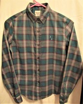 MANDY tartan button-down blouse Sz 7/8 - £3.99 GBP