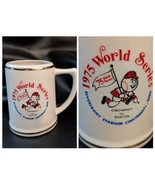 1975 World Series Mug Cincinnati Reds Boston Red Sox Riverfront Pottery ... - $53.45
