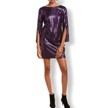 Trina Turk Sequin Gia Shift Dress Split Sleeve Size 0 New with Tags - £34.68 GBP