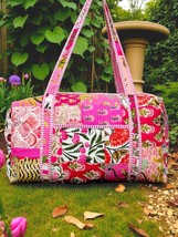 Cotton  Travel Weekender Duffle Bag for Women Quilted Vegan Overnight Ca... - €27,70 EUR+