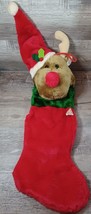 Fairview Rudolph Reindeer Plush Stocking 26&quot; Christmas Holiday - $24.19