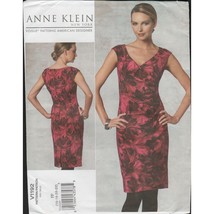 Vogue 1192 Anne Klein Side Draped Cocktail Dress Pattern Size 16 18 20 2... - £13.09 GBP