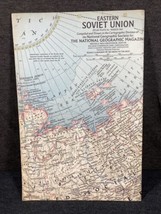 1967-3 March Map Eastern Soviet Union USSR Russia National Geographic - £5.58 GBP