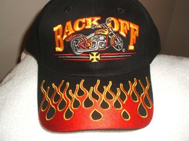 Biker&#39;s Ballcap - Black cap w/Red flames new, w/tags - $23.00