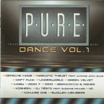 Pure Dance Vol 1 U.S. Cd 2002 14 Trks Depeche Mode Daft Punk Dido Moby Dj Tiesto - $7.99