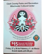 Clark County Winchester Cultural Center Los Monologos de la Vagina Promo... - $9.53 CAD
