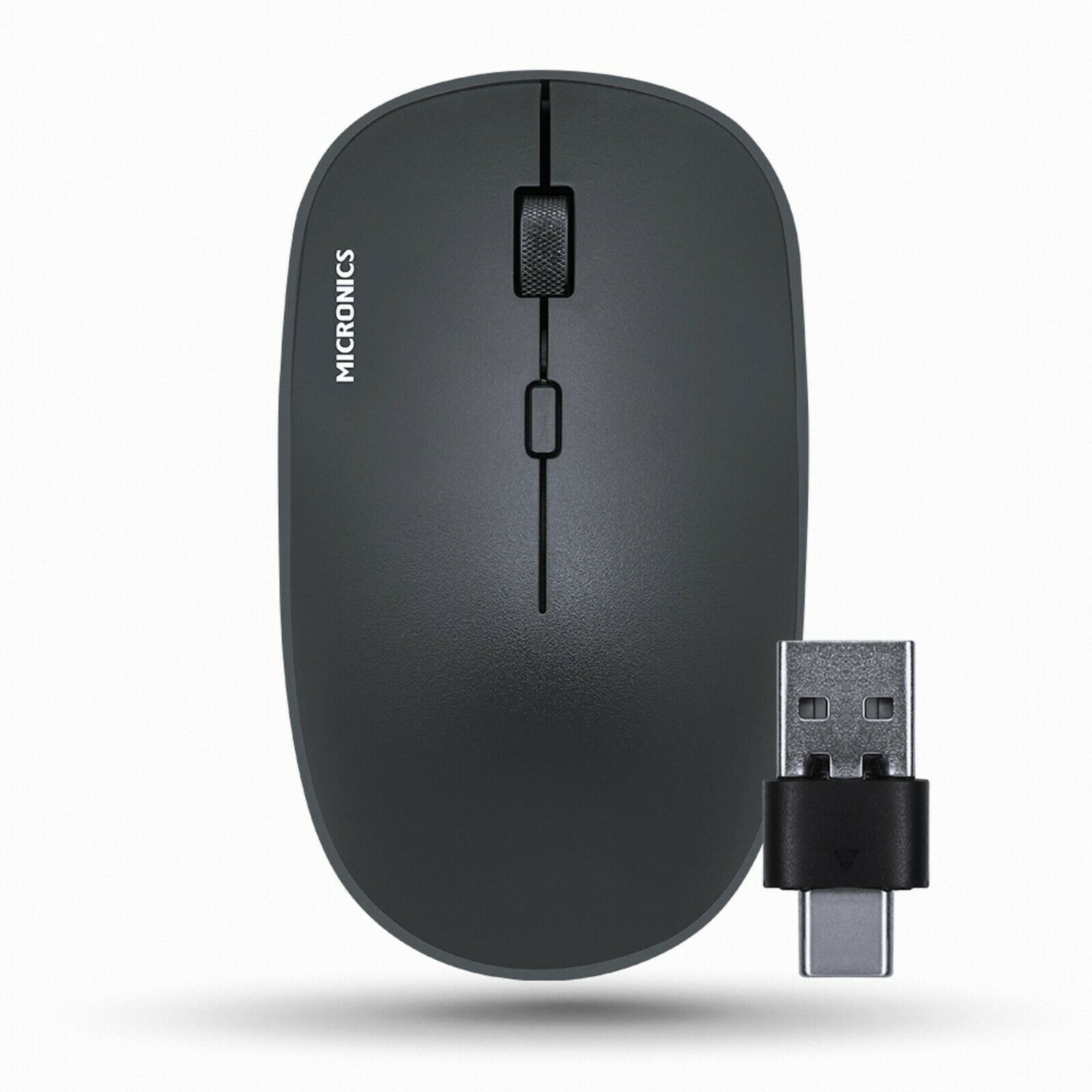 Micronics E5S Wireless Silent Mouse USB C Type Multi Receiver Low Noise  Mouse