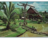 Land of Elephant at Work Thailand 3D Lenticular Postcard R24 - $10.64