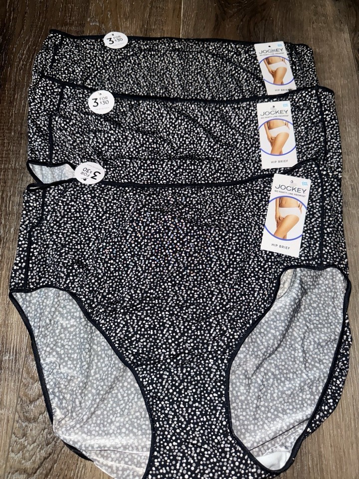 Jockey 3-Pair Women&#39;s Hip Brief Underwear Panties Tactel Nylon Blend (B)... - $23.78
