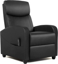 Massage Living Room Recliner Chair, High Back Adjustable Home Theater, Black - £297.47 GBP