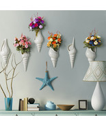 Wall-hung Conch Shaped Ceramic Vase Wall Decoration Home Offices Coffee ... - $49.50