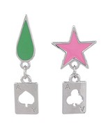  x  Anime Cosplay Earrings for Women Men Hisoka Stars Teardrop Poker Ear... - £11.19 GBP