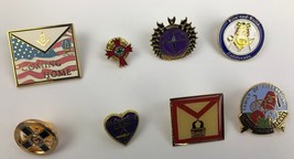 Lot of 8 Masonic Free Mason Knight Templar RARE California Lapel Pins - ... - $44.00