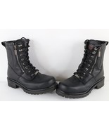 Milwaukee Motorcycle Mens Size 9 D Distressed Leather Trooper Riding Boo... - €101,87 EUR