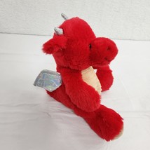 Dragon Plush Red Dinosaur Sparkle Wings Stuffed Animal - £12.66 GBP