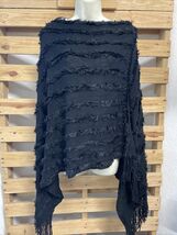 Jon & Anna Black Fringe Shawl Wrap Sweater OSFM Winter Winterwear KG JD - $14.84 Jon & Anna Black Fringe Shawl Wrap Sweater OSFM Winter Winterwear KG JD - $14.84