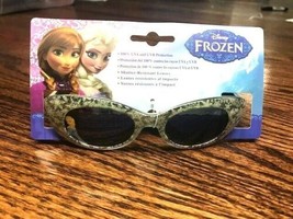 NEW NWT Girls Kids Disney FROZEN Elsa Sunglasses Green sparkle snowflake - $5.99