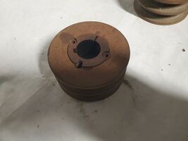 3 3/4 with 1-1/8 bore bushing 2 Groove Pulley Sheave  3 3/4 X 2B - $39.99