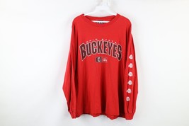 Vintage Mens XL Distressed Ohio State University Spell Out Long Sleeve T-Shirt - £21.32 GBP