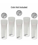 Round Dime Coin Tubes 18mm by BCW 5 pack - $10.24 CAD