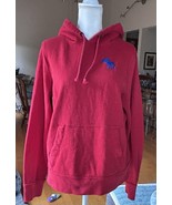 VINTAGE Abercrombie &amp; Fitch Hoodie Medium Red Muscle Blue Moose Sweatshi... - $761.37 MXN