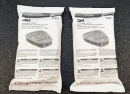 2 New Sets 3M Safety 6001 Organic Vapor Cartridge - 6000 &amp; 7000 Series M... - $21.99