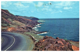 Shoreline Drive Oahu Hawaii Postcard Posted 1969 - £4.58 GBP
