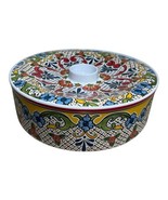 Nicole Miller Home Medallion tortilla keeper warmer holder bowl and lid ... - $425.10 MXN