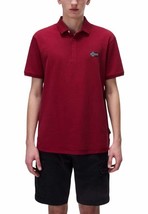 Napapijri Men Polo Bordeaux Designer Shirt Logo 2025 Collection - $1,423.20 MXN