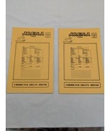 Lot Of (2) Silverwolf Games Arena Character Sheets Sci Fi RPG - $32.08