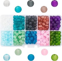 Frosted Glass Beads Solid 6mm BULK Wholesale Jewelry Supplies Opaque Round 550pc - £15.48 GBP