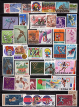 ZAYIX Sports Stamp Collection Mint/Used Games Boxing Diving Cycling 1016... - $8.95