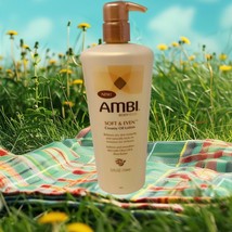 NEW Ambi Soft &amp; Even Creamy Oil Lotion Olive Oil Shea Butter 12 oz - $27.69