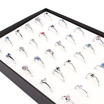 Woman Wholesale Lots 30pcs Rhinestone Assorted Silver Plated Ring - £30.88 GBP