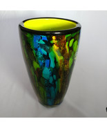 Colorful Art Glass Vase - £274.59 GBP