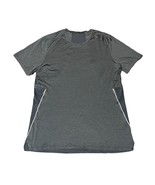 Lululemon Shirt Mens Large Fast Free Short Sleeve T-Shirt Graphite Grey - £25.95 GBP