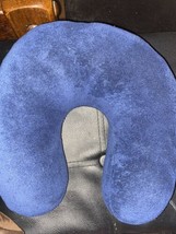 Blue travel used neck pillow for neck - £11.84 GBP