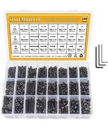 M2 M3 M4 Alloy Steel Screws Nuts and Washers 1200PCS, Sutemribor Hex Soc... - £31.44 GBP
