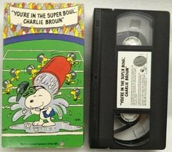 VHS Peanuts - You&#39;re In The Super Bowl Charlie Brown (VHS, 1993) - $10.99