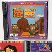 Sealed 5 Learning PC/Mac Cdrom 5 Pre School Cd Dora Little Bill Carmen San Diego - £18.38 GBP