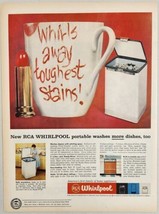 1959 Print Ad RCA Whirlpool Portable Dishwashers Made in St Joseph,Michigan - £11.96 GBP