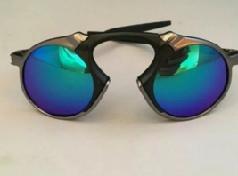 Round Polarized Iridium Sunglasses Cycling Sport Alloy Driving Goggles Glasses - £31.45 GBP